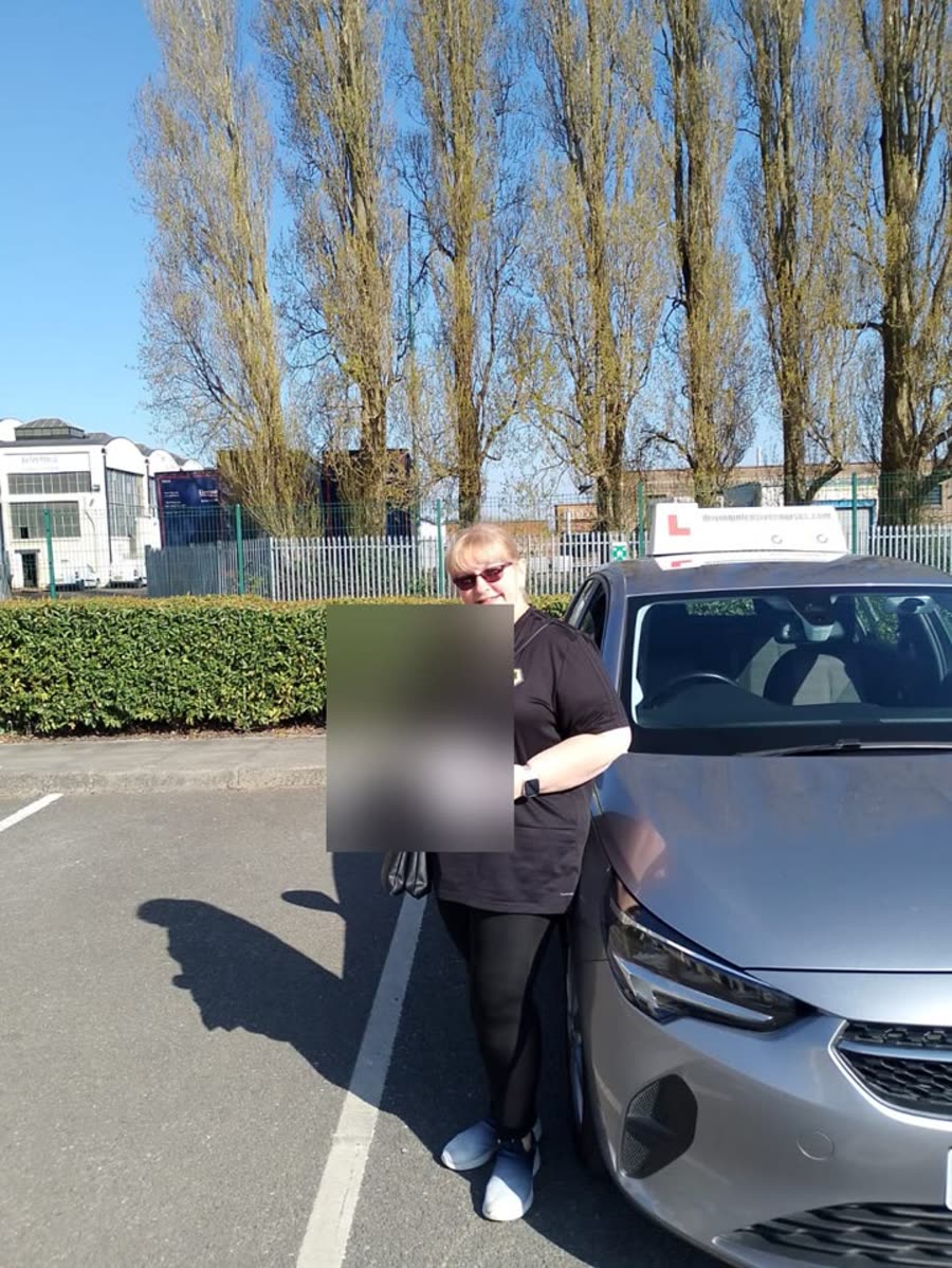 Learner celebrating after passing their practical test