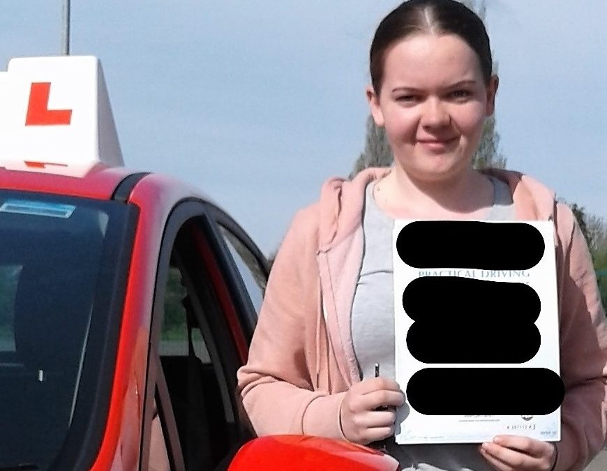 News just in Lauren has passed her driving test first time at Wolverhampton